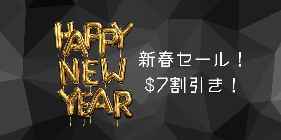 明けましておめでとうございます！新春セール！