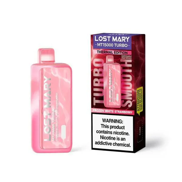 Lost Mary MT15000　フローズンホワイトストロベリー　5%