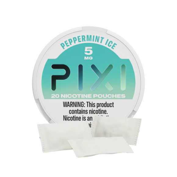 PIXI　ペッパーミントアイス味　20パウチ入り　5%　5箱セット