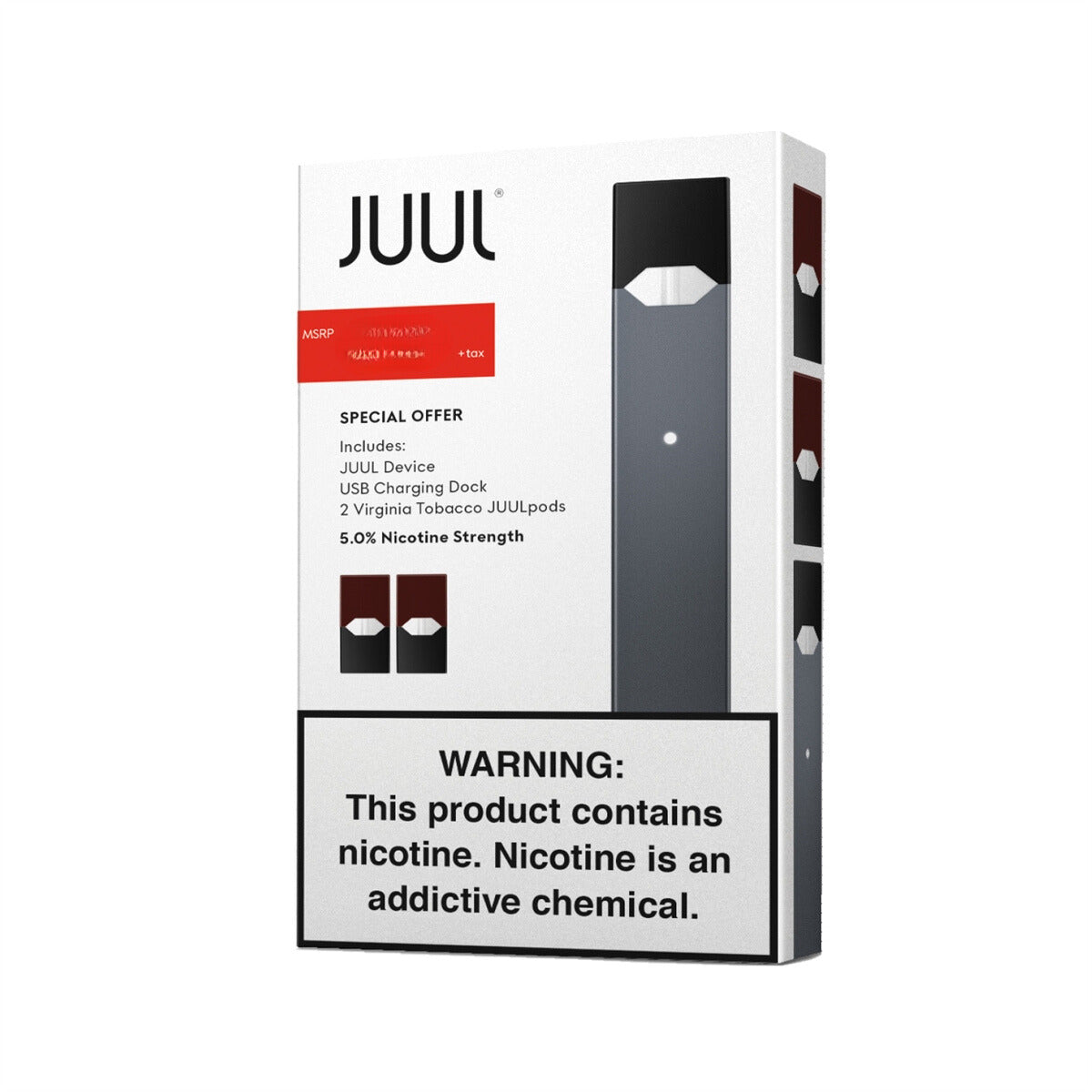 JUUL スターターキット：燃えない臭わない全く新しい 電子タバコ