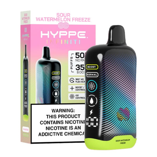 HYPPE-Infiniti-50K-Disposable-Sour-Watermelon-Freeze Hyppe Infiniti サワーウォーターメロンフリーズ 5%