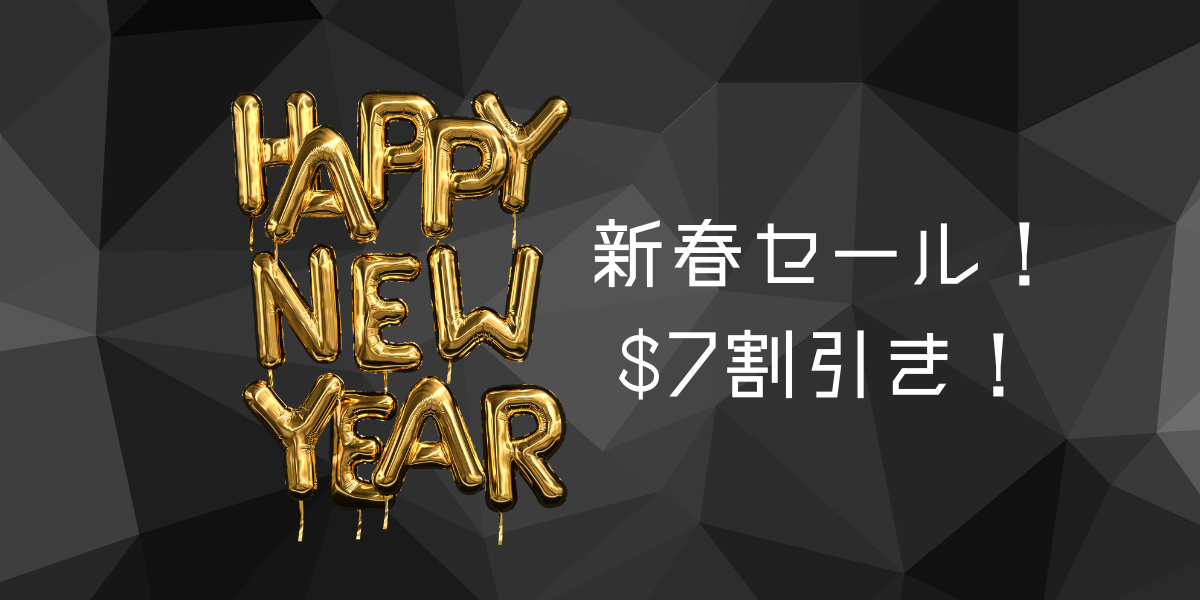明けましておめでとうございます!新春セール!