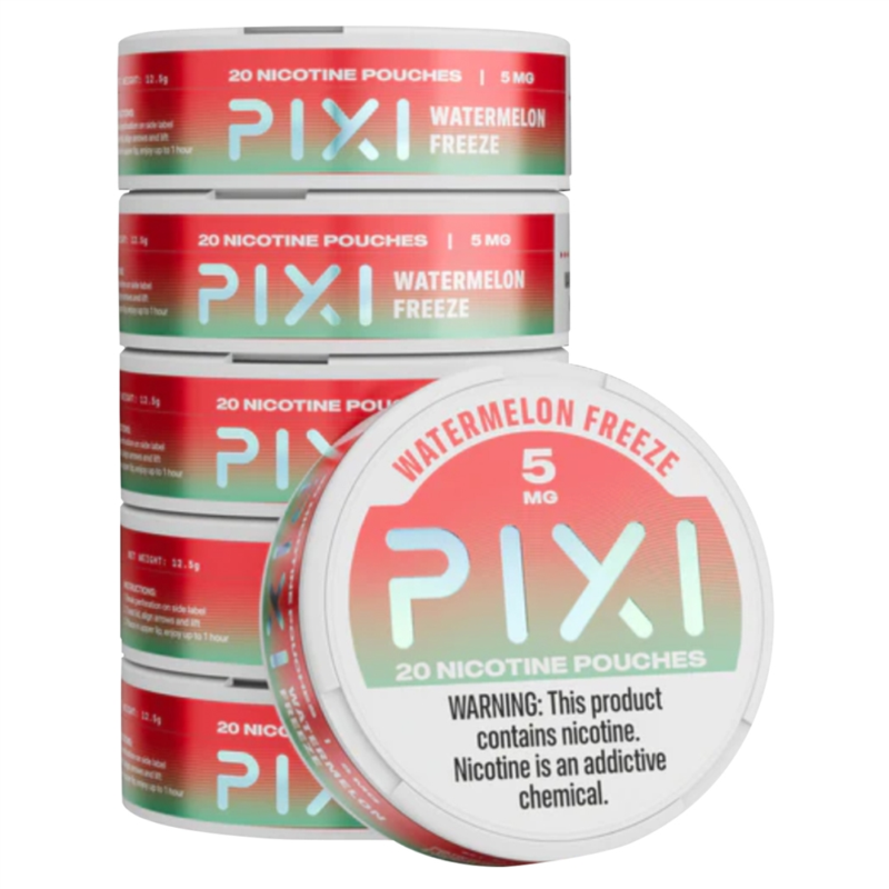 PIXI　ウォーターメロンフリーズ味　20パウチ入り　5%　5箱セット